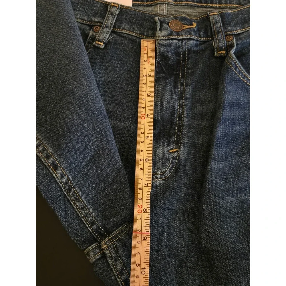 Wrangler Mens 32x32 Straight Fit Jeans Dark Indigo Blue  NWT